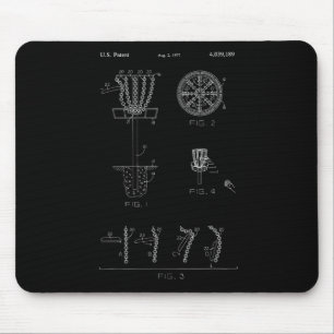 Disc Golf Basket Target Patent Design - Frolf  Mouse Pad