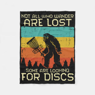 Disc Golf Bigfoot Sasquatch Frisbee Frolf Men Wome Fleece Blanket