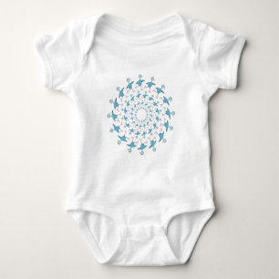 Disc Golf Bird Baby Bodysuit