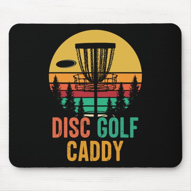 Disc Golf Caddy  Mouse Pad (Front)