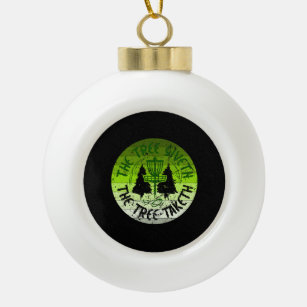 Disc Golf Ceramic Ball Christmas Ornament