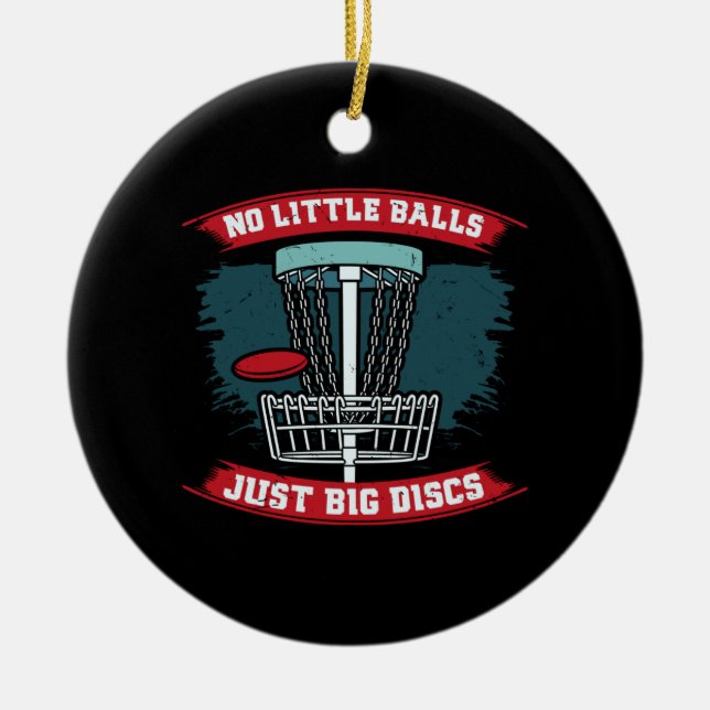 Disc Golf Ceramic Ornament (Front)