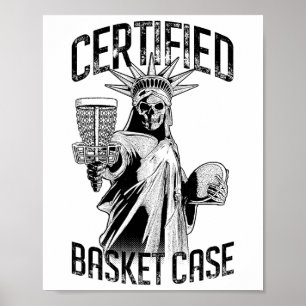 Disc Golf Certified Sket Case Statue Of Liberty Sk Poster
