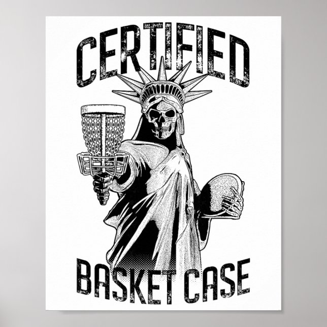 Disc Golf Certified Sket Case Statue Of Liberty Sk Poster (Front)