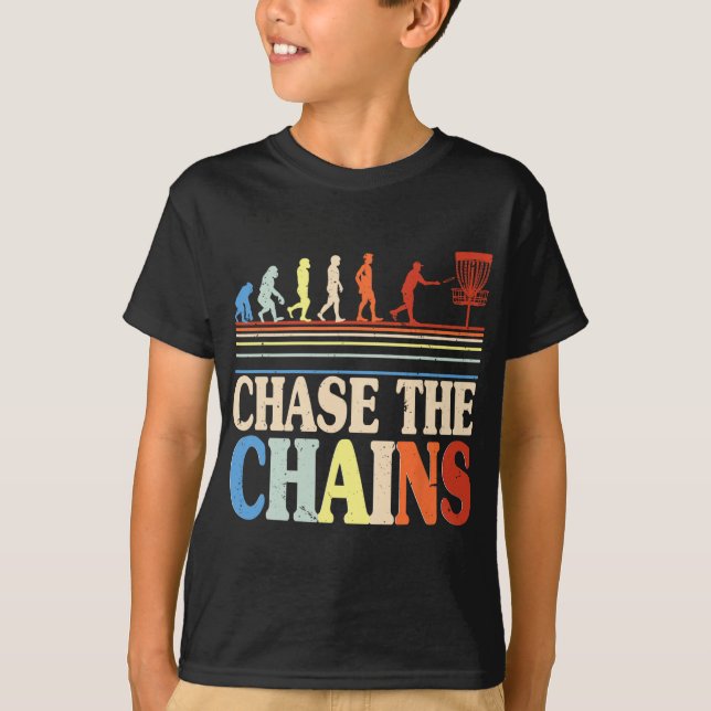 Disc Golf Chase The Chains  T-Shirt (Front)