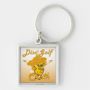 Disc Golf Chick #10 Keychain
