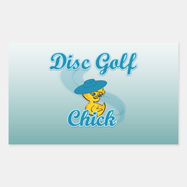 Disc Golf Chick #3 Sticker (Front)
