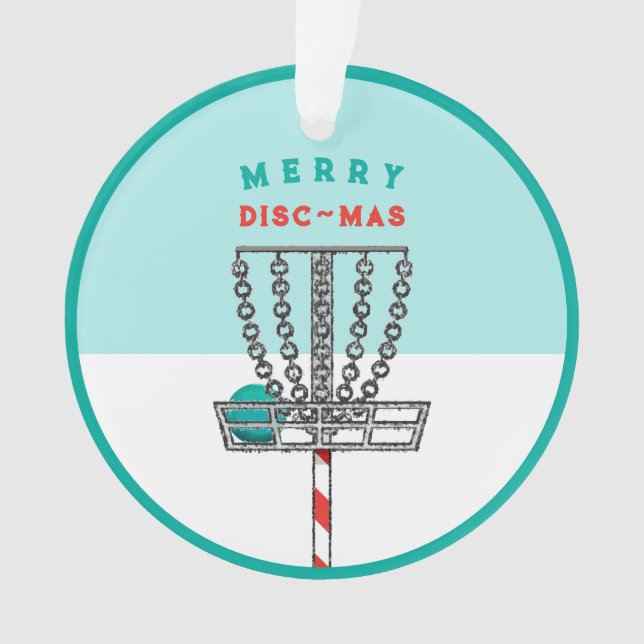 Disc Golf Christmas Collectable 2024 Ornament (Front)