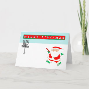 Disc Golf Christmas Holiday Card