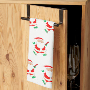 Disc Golf Christmas Kitchen Towel