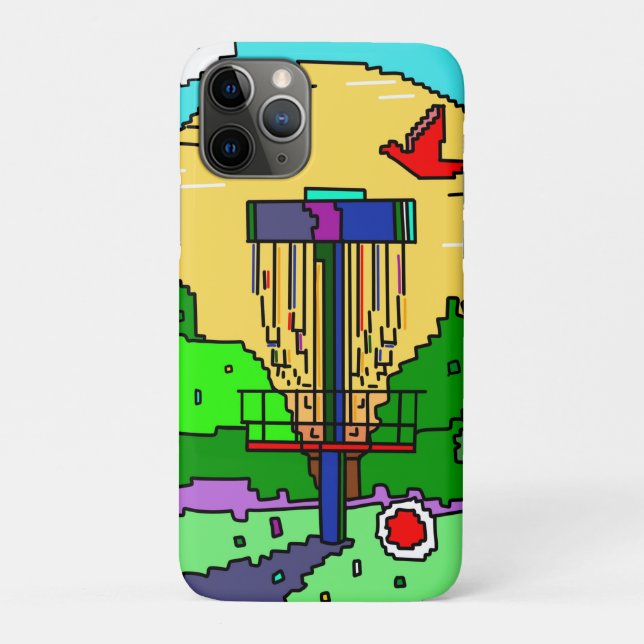 Disc Golf Course Summer Sunshine Case-Mate iPhone Case (Back)