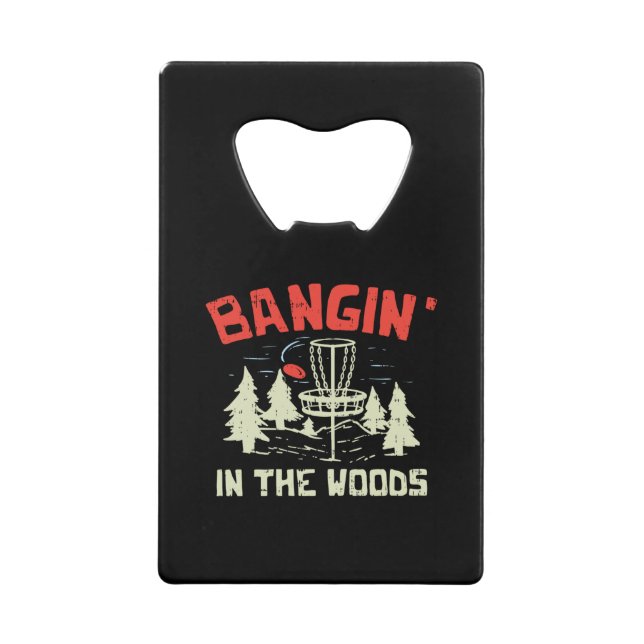 Disc Golf Credit Card Bottle Opener (Front)