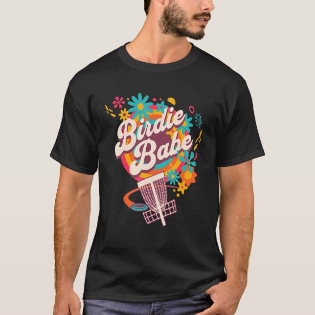 Disc Golf   Cute Birdie Babe I T-Shirt (Front)