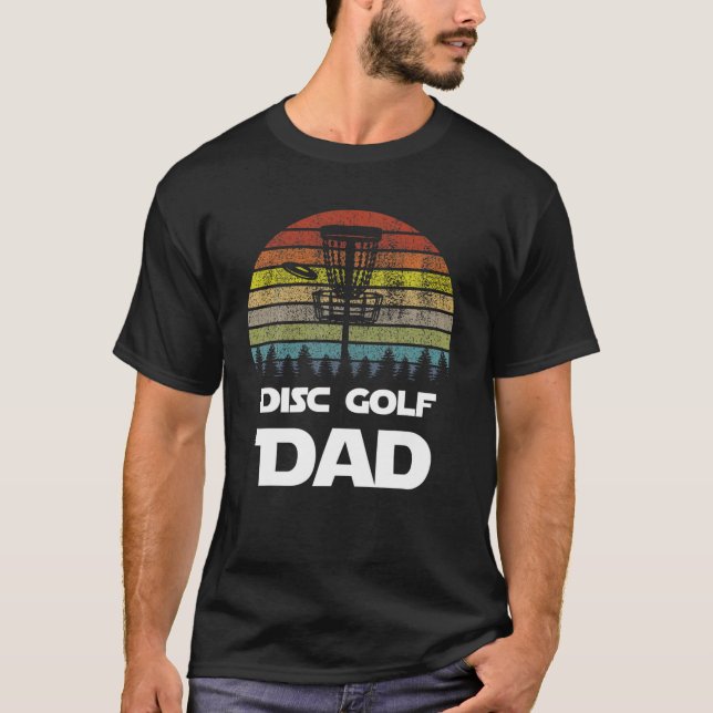 Disc Golf DAD I Retro Player Daddy Frisbees Frolf  T-Shirt (Front)