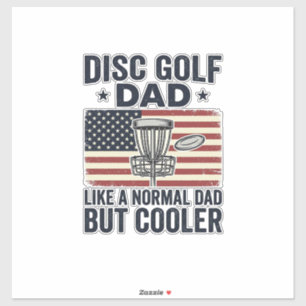 Disc Golf Dad Vintage Flag Funny Shirt Design_1