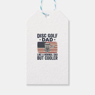 Disc Golf Dad Vintage Flag Funny Shirt Design_1 Gift Tags