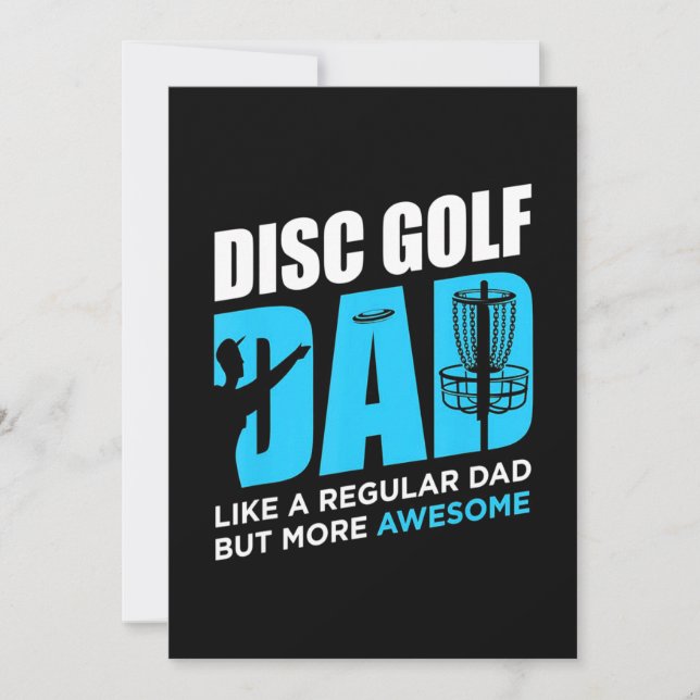 Disc Golf Daddy Invitation (Front)