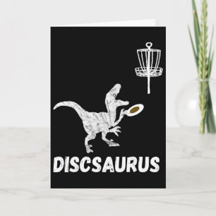 Disc Golf Dinosaur Frolfing T-rex Dino Funny Disc  Card
