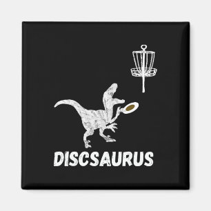 Disc Golf Dinosaur Frolfing T-rex Dino Funny Disc Magnet