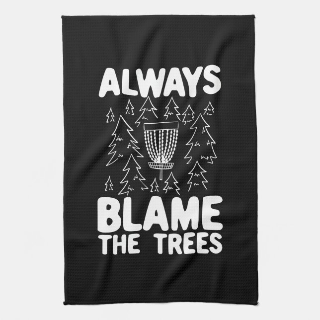 Disc Golf Disc Basket Gift Kitchen Towel (Vertical)