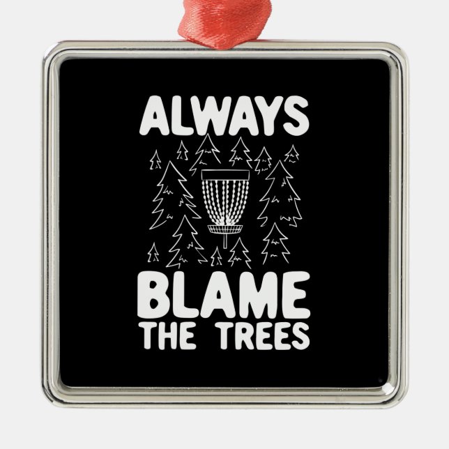 Disc Golf Disc Basket Gift Metal Ornament (Front)