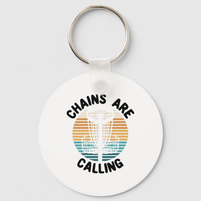 Disc Golf Disc Golf Basket Keychain (Front)