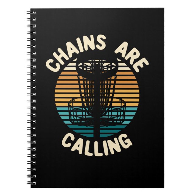 Disc Golf Disc Golf Basket Notebook (Front)