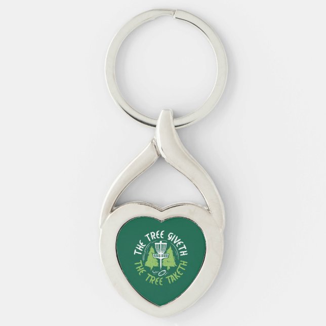 Disc Golf Disc Golf Player Gift Keychain (Front)