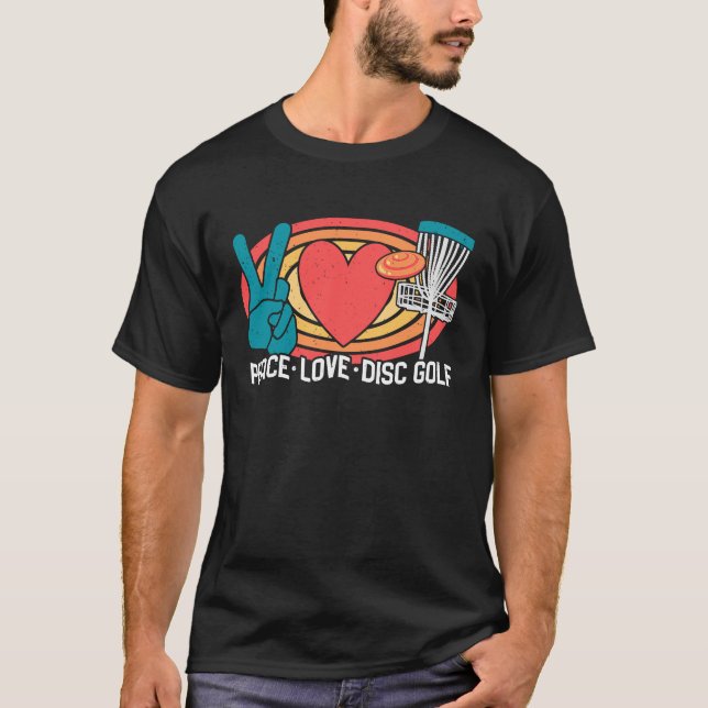 Disc Golf ,  Disc Golf Tee, Disc Golf Player T-Shirt (Front)