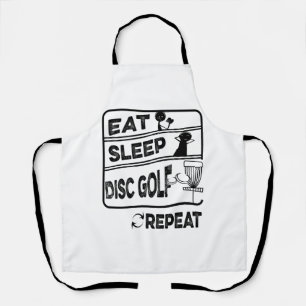 Disc Golf Eat Sleep Repeat Apron