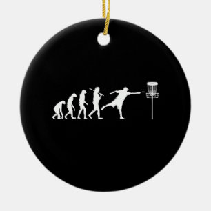 Disc Golf Evolution Disc Golf Gifts Ceramic Ornament