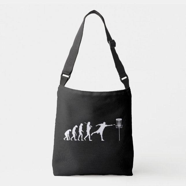 Disc Golf Evolution Disc Golf Gifts Crossbody Bag (Front)