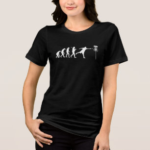 Disc Golf Evolution Disc Golf Gifts Tri-Blend Shirt