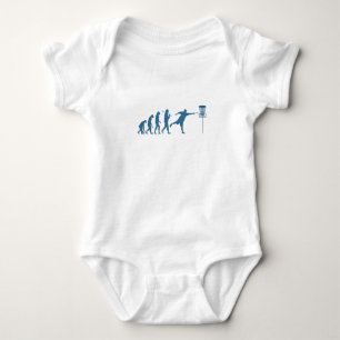Disc Golf Evolution - Fun Gift for Disc Golfer Baby Bodysuit