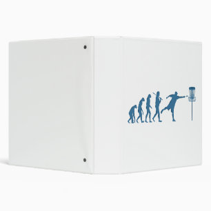 Disc Golf Evolution - Fun Gift for Disc Golfer Binder