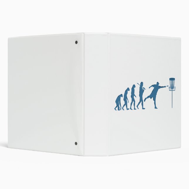 Disc Golf Evolution - Fun Gift for Disc Golfer Binder (Background)