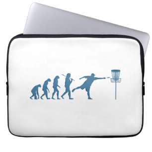 Disc Golf Evolution - Fun Gift for Disc Golfer Laptop Sleeve
