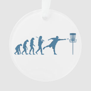 Disc Golf Evolution - Fun Gift for Disc Golfer Ornament
