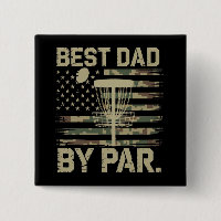 Disc Golf Frisbee Best Dad Par Camo US flag Golfer