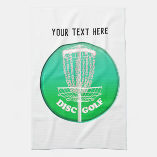 Disc Golf Frisbee Cage Kitchen Towel