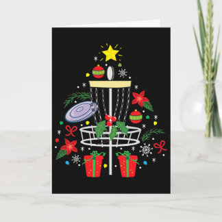Disc Golf Frisbee Christmas Ornament Tree Funny Gi Card