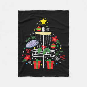 Disc Golf Frisbee Christmas Ornament Tree Funny Gi Fleece Blanket