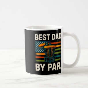 Disc Golf Frisbee Funny Best Dad Par Camo Us Flag  Coffee Mug