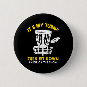 Disc Golf Frisbee Golf Funny Disc Golf Player Men 2 Inch Round Button