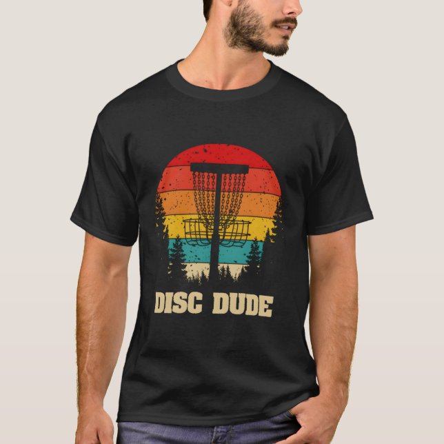 Disc Golf Frisbee Golf Sport Player Disc Dude T-Shirt (Front)