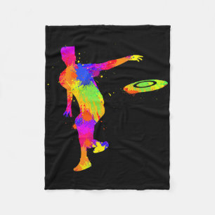 Disc Golf Frisbee Men Boys Kids Fleece Blanket