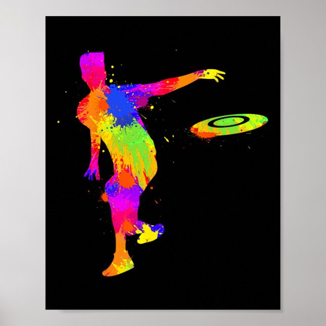 Disc Golf Frisbee Men Boys Kids  Poster (Front)