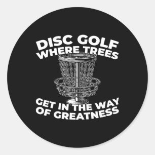 Disc Golf Frisbee Outdoor Sport - Tree _1 Classic Round Sticker