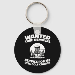 Disc Golf Frisbee Outdoor Sport - Tree _2 Keychain