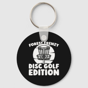 Disc Golf Frisbee - Outdoor Sport Tree _2  Keychain